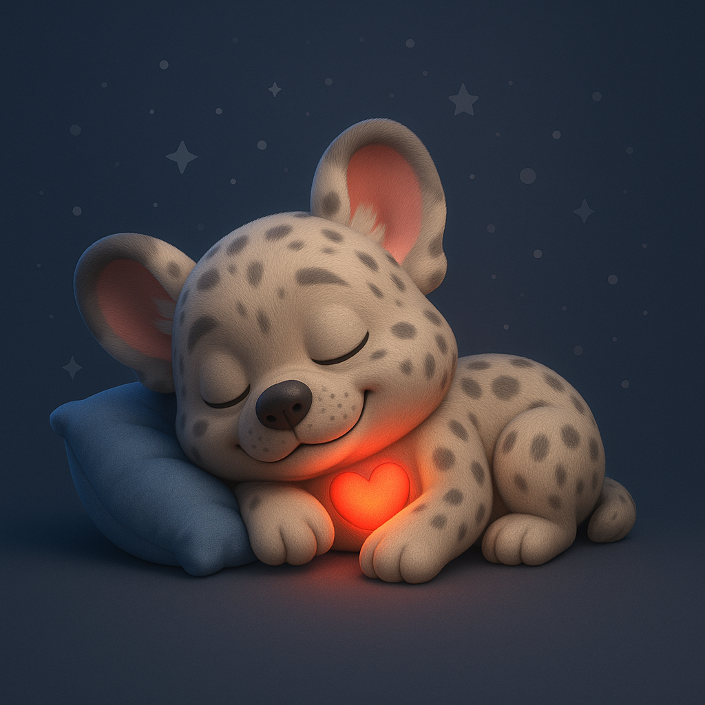 Lupo resting peacefully at bedtime